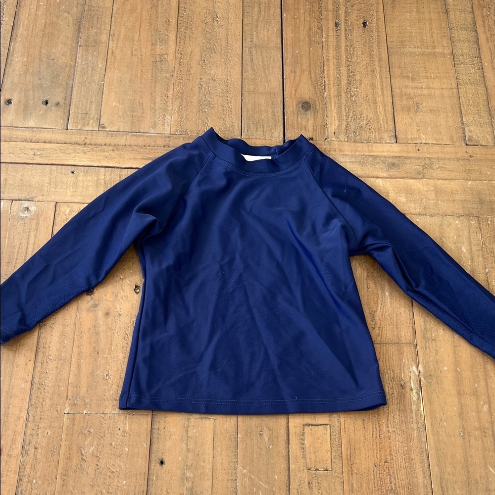 Minnow Navy Blue Kids Long Sleeve rash guard 2T play condition